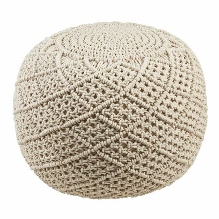 DOBA-BNT SARO  Macram Cotton Pouf  Natural SA3195289